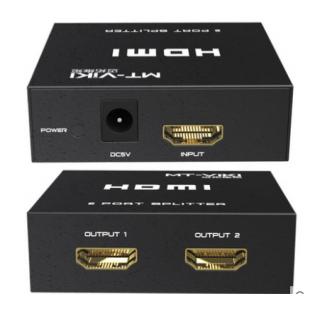 迈拓MT-SP102M hdmi分配器1进2出hdmi一分二分配器 1.4版 ZT21